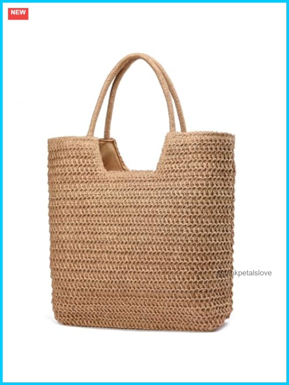 Straw Woven Beach Tote Bag Large Shoulder Handbags for Vacation